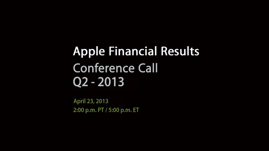 Apple Financial Results Q2 2013