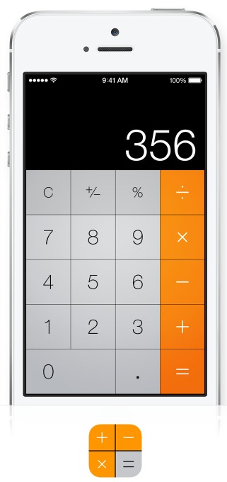 iOS 7 Calculator