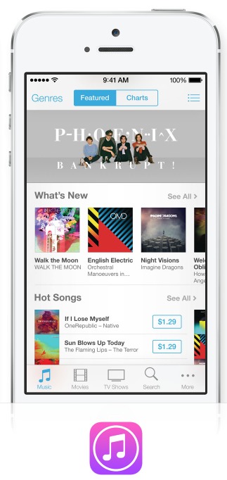 iOS 7 iTunes Store