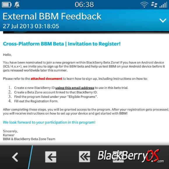 BlackBerry Beta Zone Invite