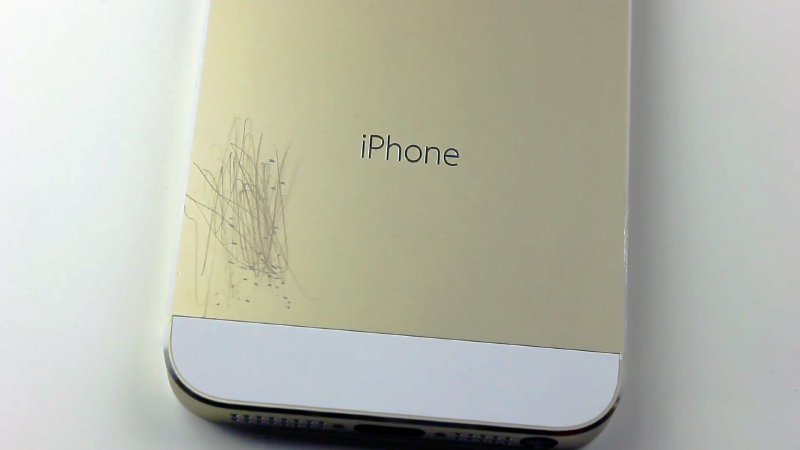 iPhone 5S Gold Scratch Test