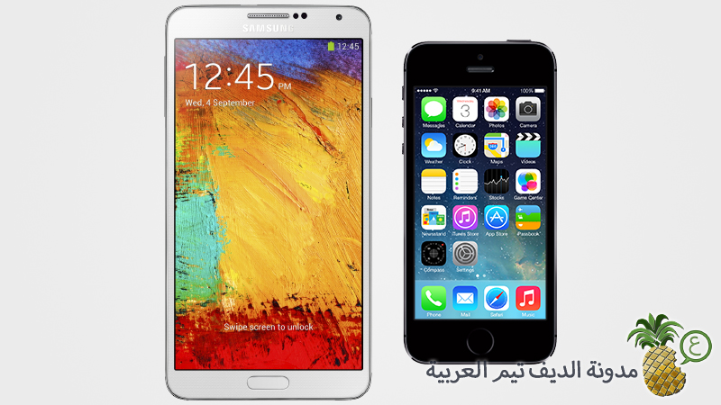 iPhone 5s and Galaxy Note 3