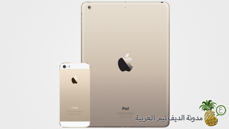 iPad Air Gold and iPhone 5s Gold
