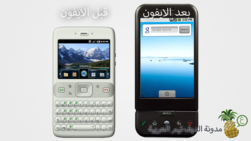 Android before and after iPhone